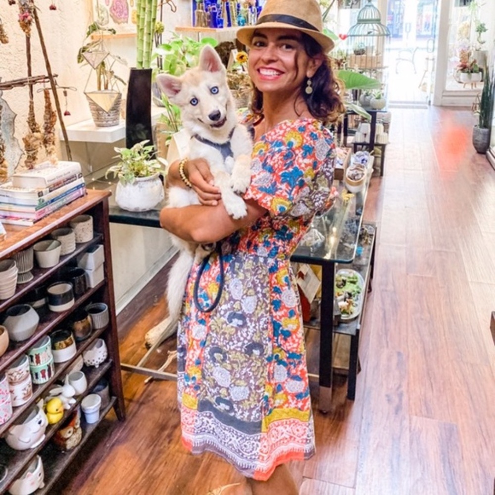 Anthropologie Taria Puff Sleeve Mini Dress NWT - Picture 4 of 4